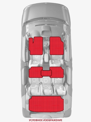 ЭВА коврики «Queen Lux» комплект для Citroen Grand C4 Picasso (2G)